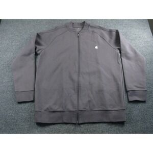Apple Employee Exclusive Full Zip Bomber Jacket Slate Gray Men XL Logo Tech 2117